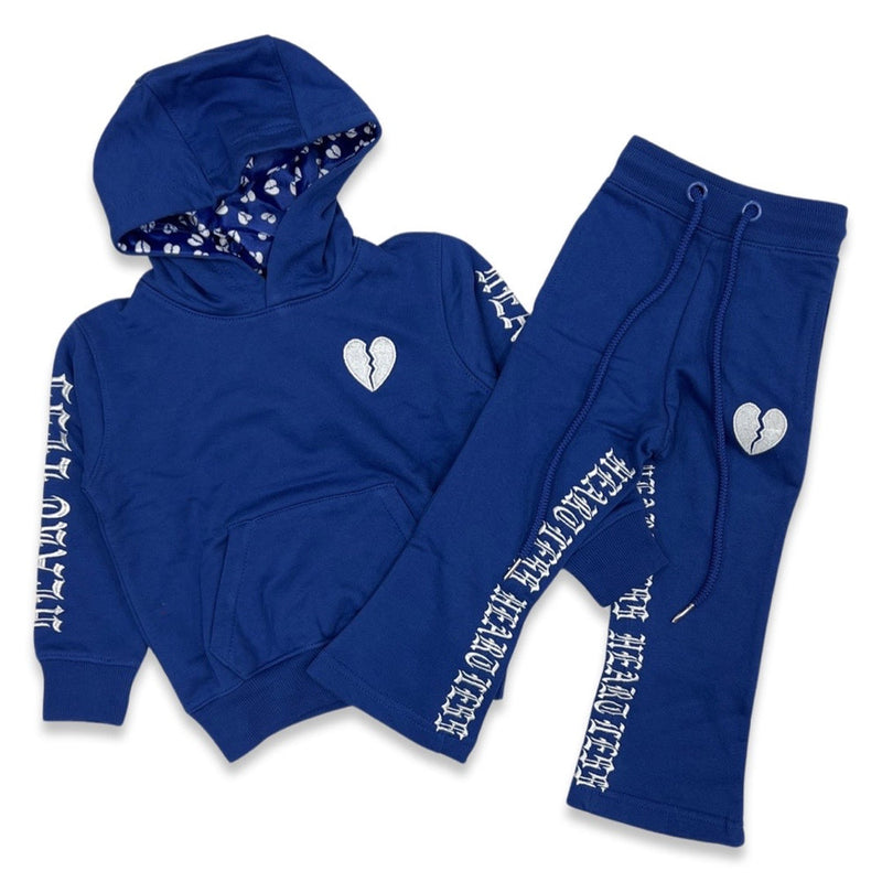 Boys Heartless Fleece Stack Sets-Royal