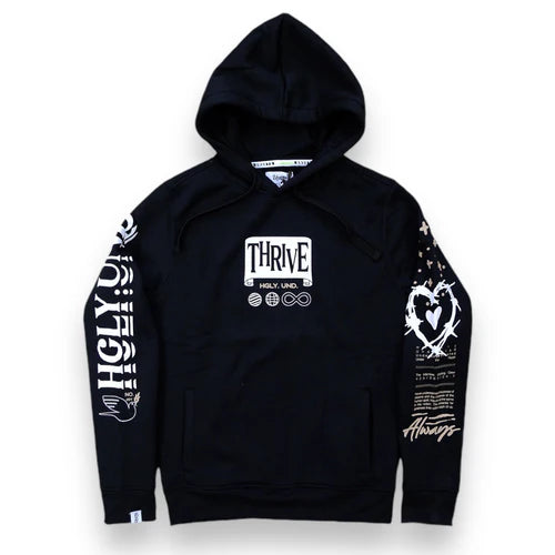 Highly Undrtd 'Always Thrive' Hoodie (Black)