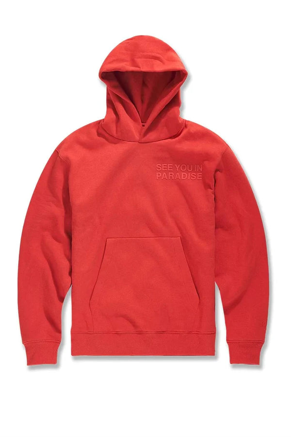 KIDS SEE YOU IN PARADISE HOODIE-RED