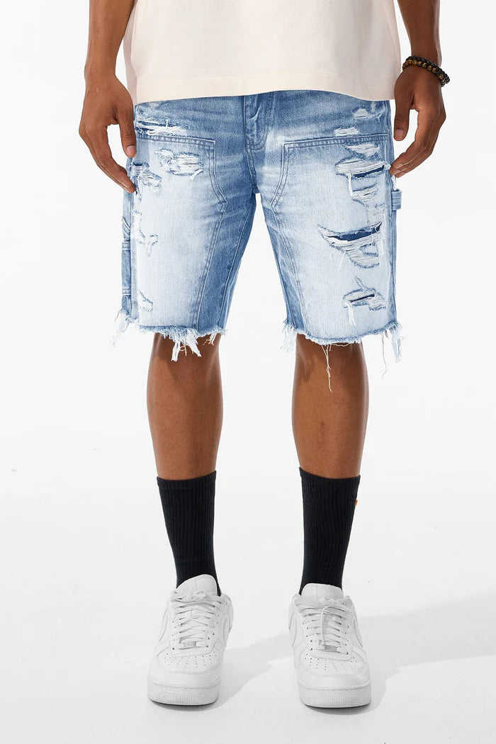 Retro - Landman Denim Shorts - ARCTIC WASH