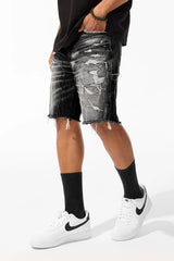 Retro - Landman Denim Shorts - INDUSTRIAL BLK