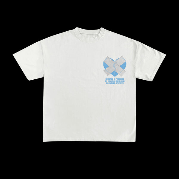 WEALTHY HEARTLESS TEE-WHITE