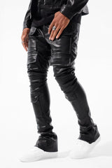 Ross Stacked - Thriller Cargo Pants (Black)