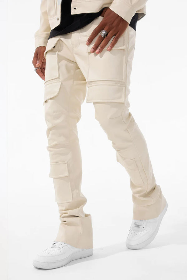 ROSS STACKED - THRILLER CARGO PANTS (KHAKI)