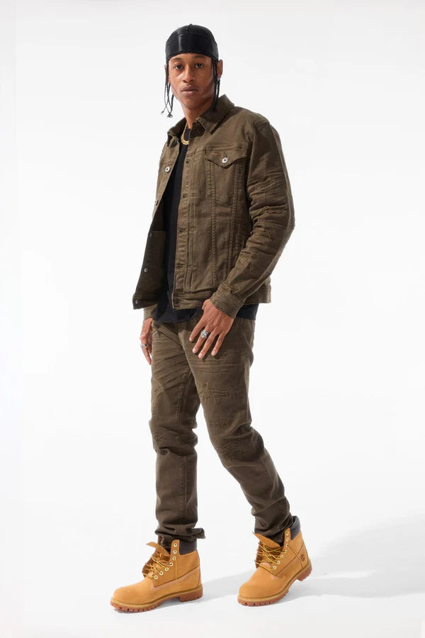 Sean - Tribeca Twill Pants-Army Green