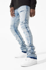 Martin Stacked - Ripple Effect Denim-Sky Blue