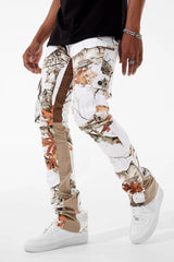 Martin Stacked - Camo Cargo Denim (Snow Camo)