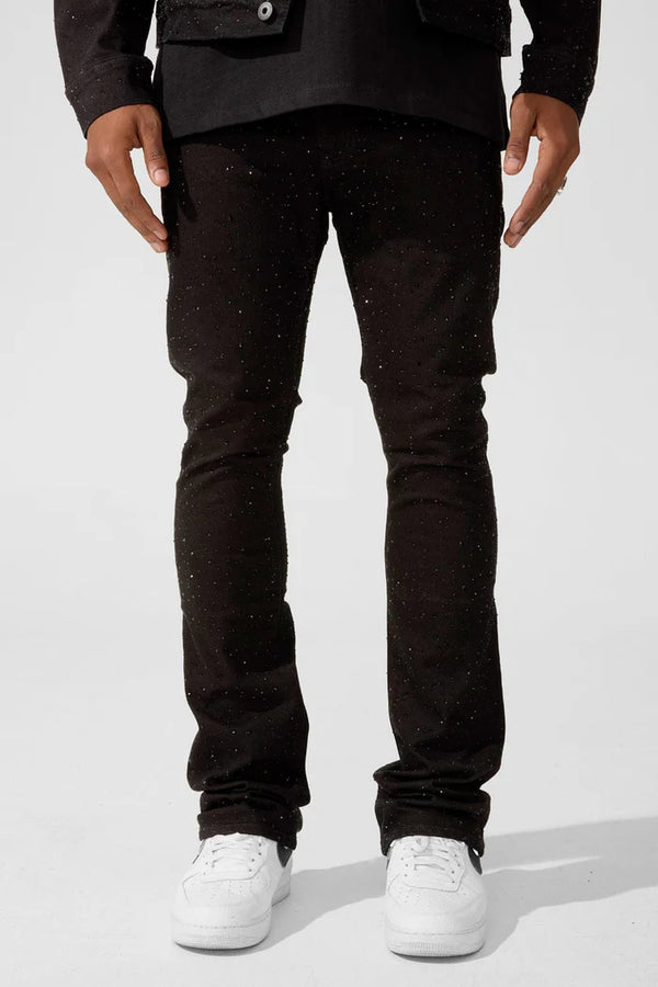 Super Skinny Stacked Fit - Local Dealer Denim - Martin Stacked Collection (Jet Black)