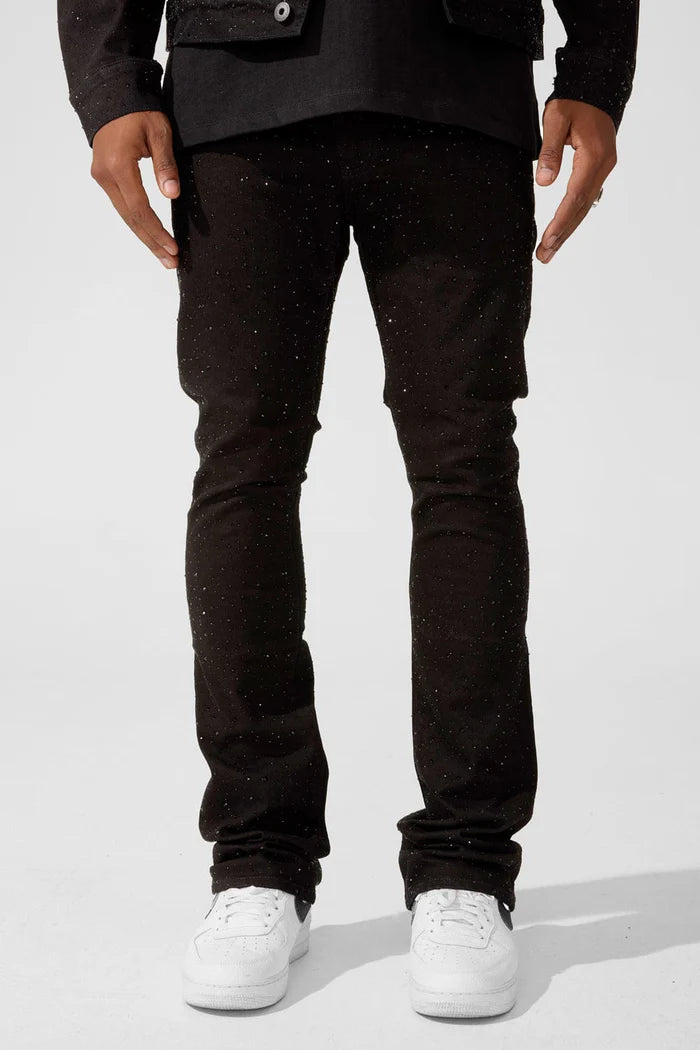 Super Skinny Stacked Fit - Local Dealer Denim - Martin Stacked Collection (Jet Black)