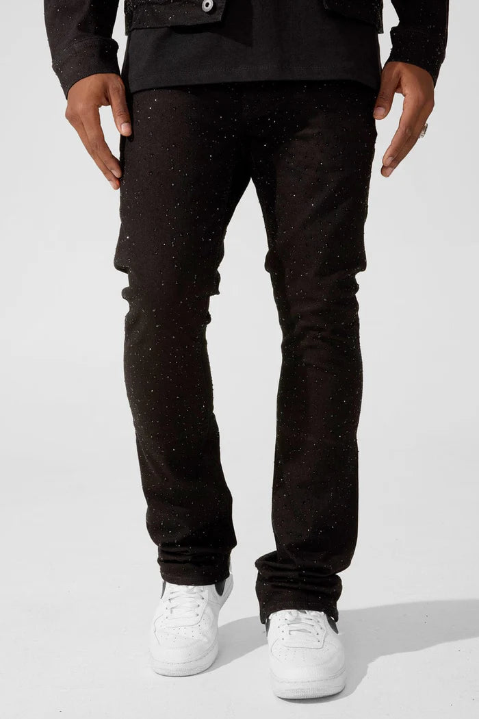 Super Skinny Stacked Fit - Local Dealer Denim - Martin Stacked Collection (Jet Black)