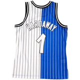 Men's Orlando Magic Penny Hardaway Mitchell & Ness Blue/White Hardwood Classics 1994-95 Split Swingman Jersey