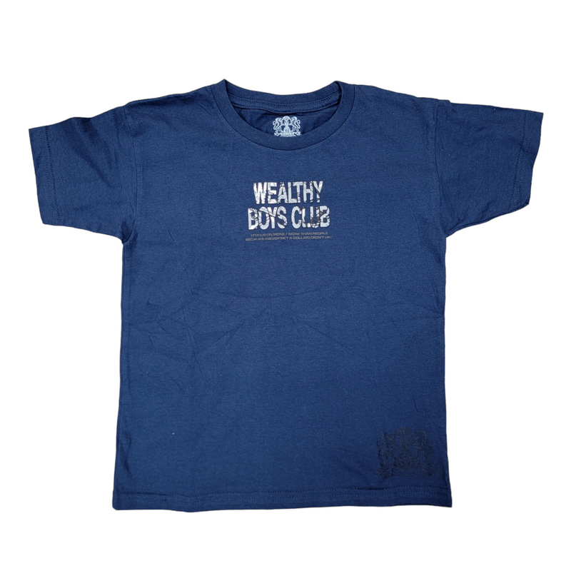 KIDS WEALTHY BOYS TEE-NAVY