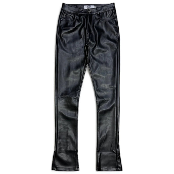 DNA PREMIUM (BLACK/PURPLE “WORLD WIDE HANDCRAFTED LEATHER Stacked PANT)
