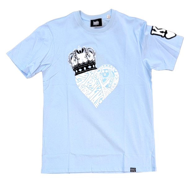 DENIMICITY KING ME TEE- BABY BLUE