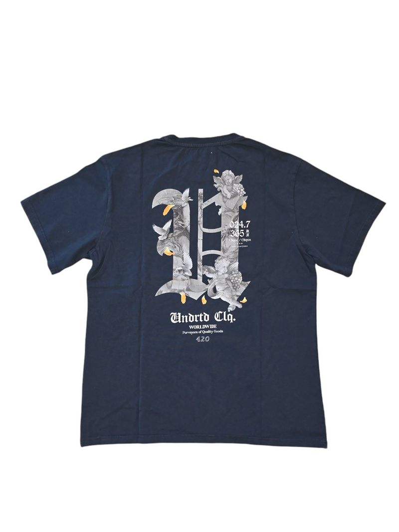 FLYING ANGELS TEE- CHROCAL GREY