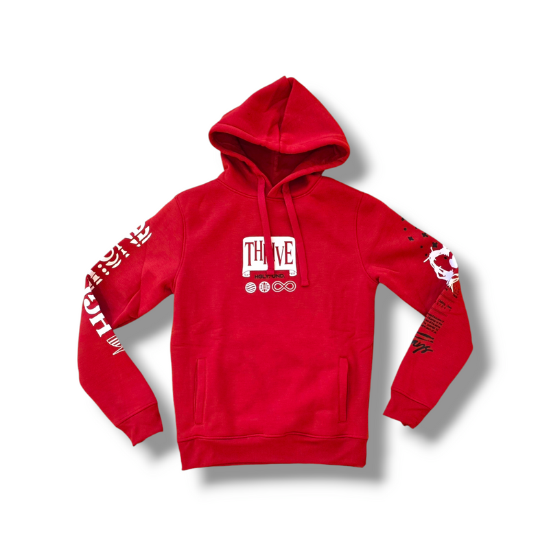 Highly Undrtd 'Always Thrive' Hoodie (RED)