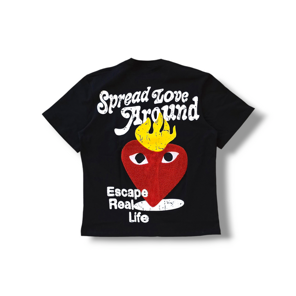 REELISTIK ESCAPE TEE- BLACK