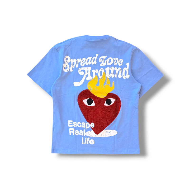 REELISTIK ESCAPE TEE- BABY BLUE