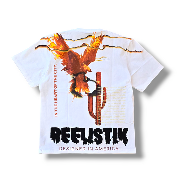 REELISTIK HEART OF THE CITY TEE-WHITE