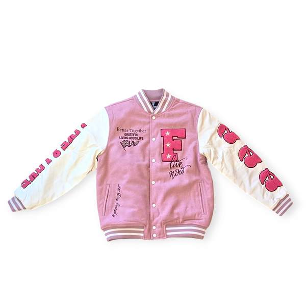 LIVE & LOVE MELTON JACKET-PINK