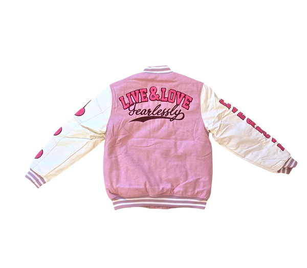 LIVE & LOVE MELTON JACKET-PINK