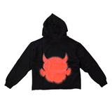 MIND GAME CROPPED HOODIE-MG29 BLACK