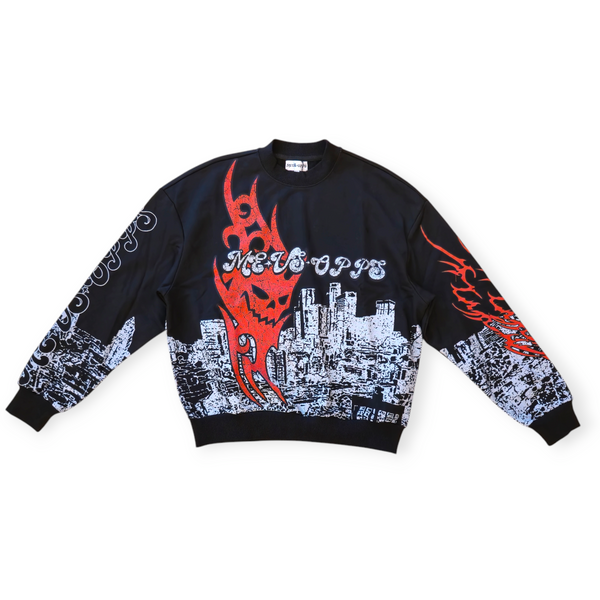 OPPS IN THE CITY CREWKNECK - BLACK