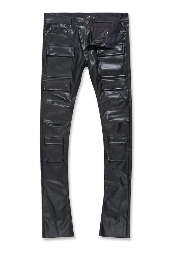 Ross Stacked - Thriller Cargo Pants (Black)