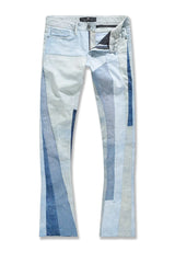 Sean Stacked - Geometric Denim (Steel)