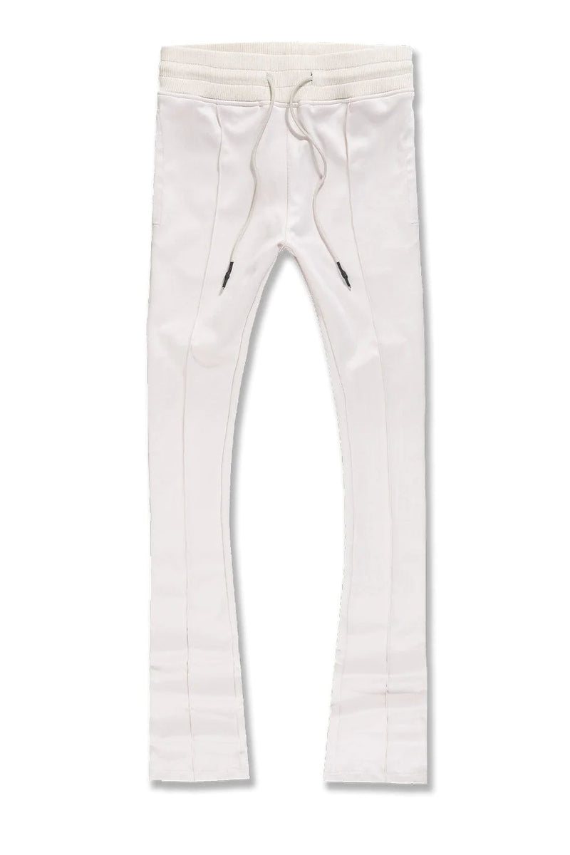 CALABRIA STACKED TRACK PANTS (CREAM)