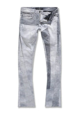 Sean Stacked - Geometric Denim (Arctic Grey)