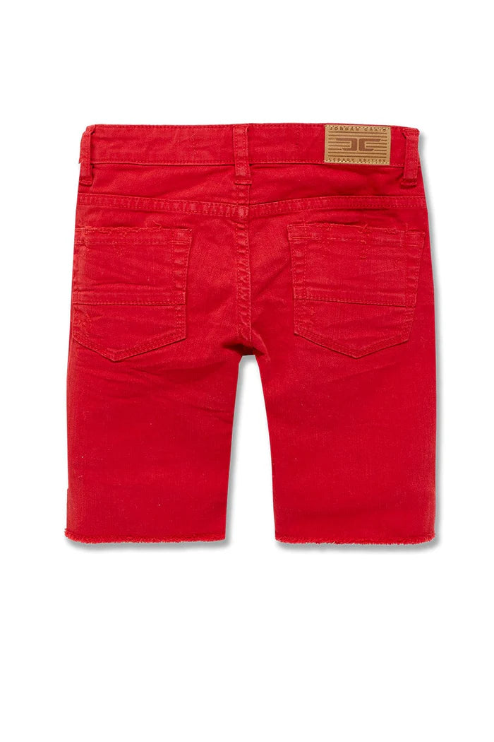 Kids Tulsa Twill Shorts-Red