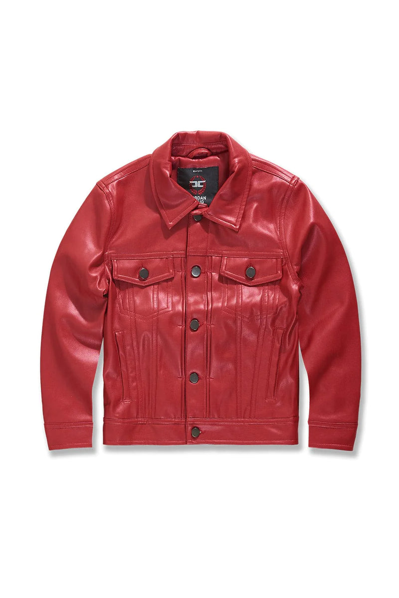 KIDS THRILLER TRUCKER JACKET (RED)