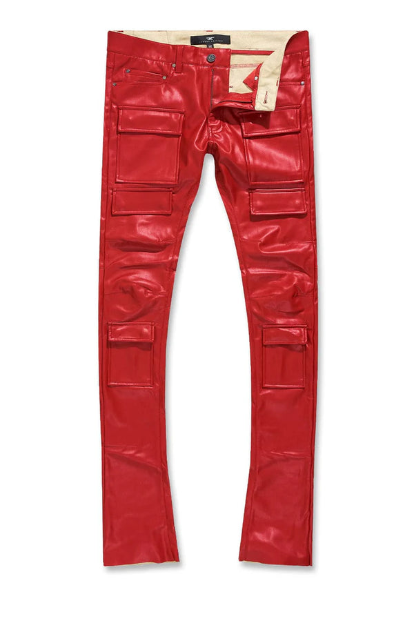 ROSS STACKED - THRILLER CARGO PANTS (RED)