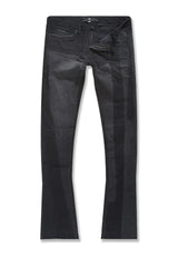 Sean Stacked - Geometric Denim (Black Shadow)