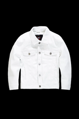 KIDS THRILLER TRUCKER JACKET (WHITE)