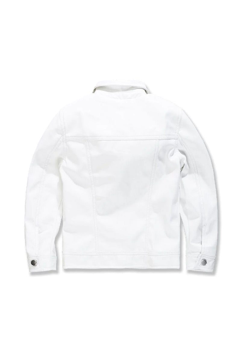 KIDS THRILLER TRUCKER JACKET (WHITE)