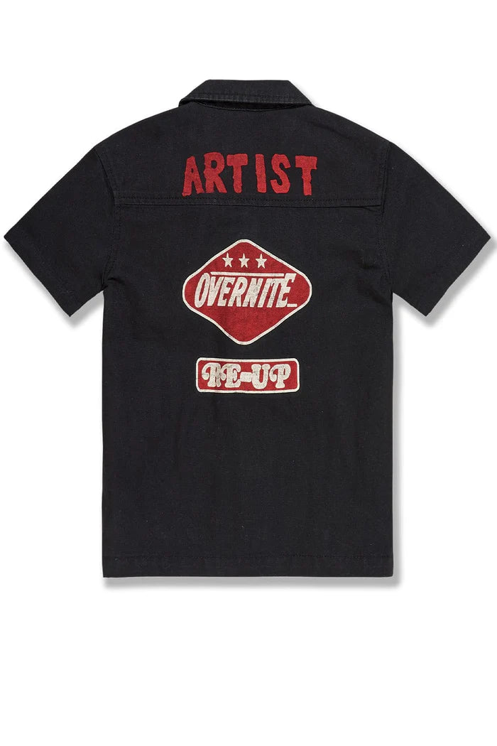 Kids The Re-Up Mechanic Shirt - Black