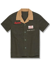 Kids The Re-Up Mechanic Shirt - Dark Green