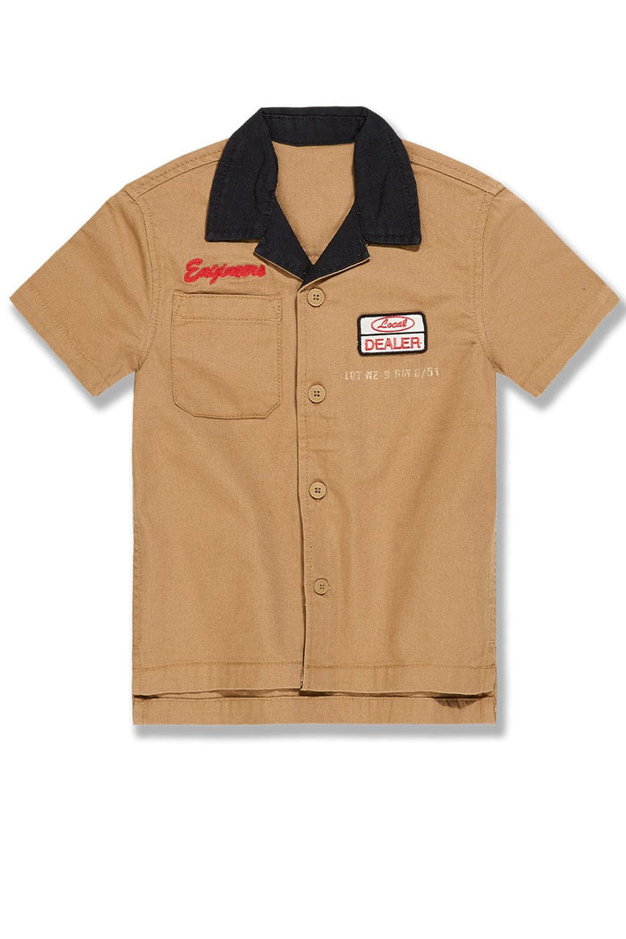Kids The Re-Up Mechanic Shirt - Wheat