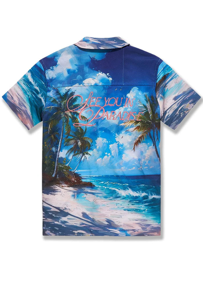 Kids Wanderlust Party Short Set-Clearwater