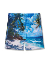 Kids Wanderlust Party Short Set-Clearwater