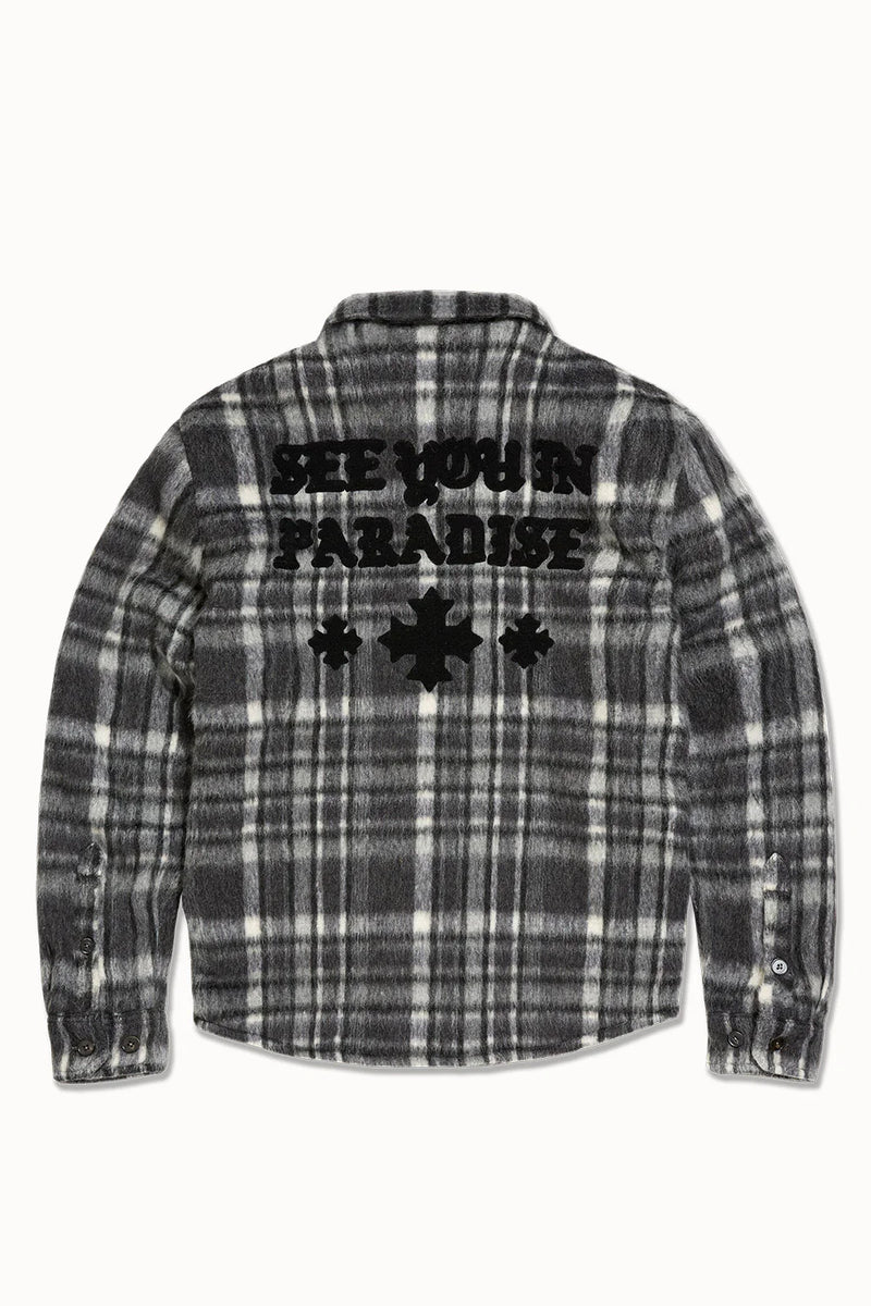 Paradise Flannel Shacket (Industrial Black)