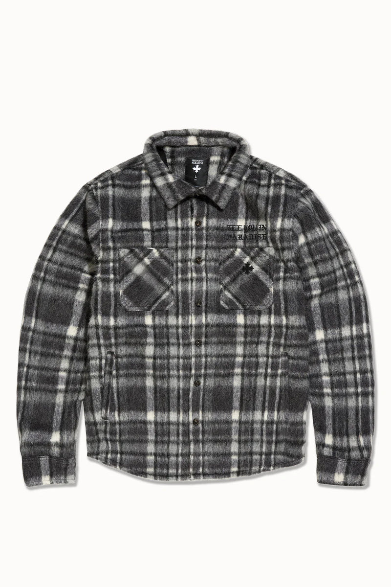 Paradise Flannel Shacket (Industrial Black)