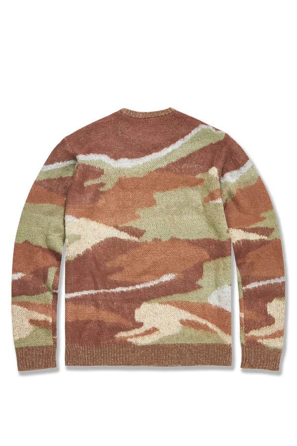 Paradise Mirage Crewneck Sweater (Army Green)