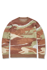 Paradise Mirage Crewneck Sweater (Army Green)