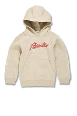 Kids Paradise Tour Pullover Hoodie-Sand