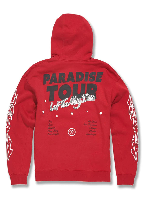 Paradise Tour Pullover Hoodie-Red