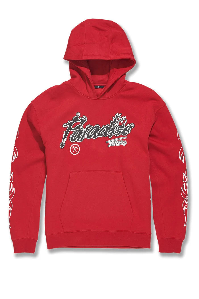 Paradise Tour Pullover Hoodie-Red