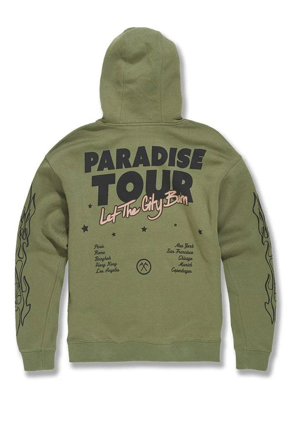 Paradise Tour Pullover Hoodie-Sage